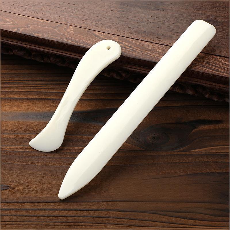 Bone Folder Tool - 2Pcs Wear Resistant Leather Working Bone