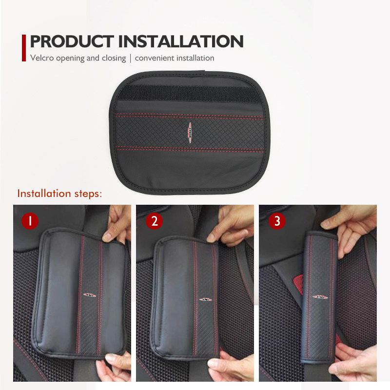 Leather Car Seat Belt Protecto - Leather Work For Car 评论和价格