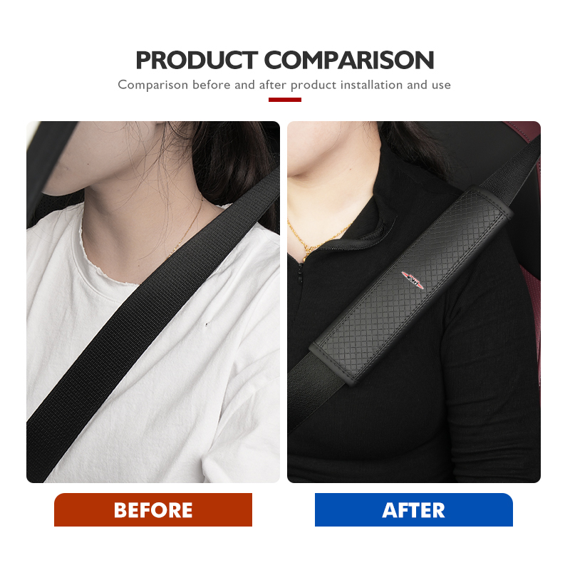 Leather Car Seat Belt Protecto - Leather Work For Car 评论和价格