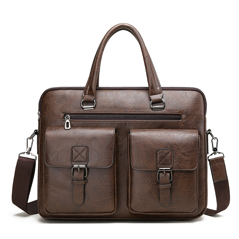 Luxury Brand Man Business Brie - Leather Work Handbags 评论和价格