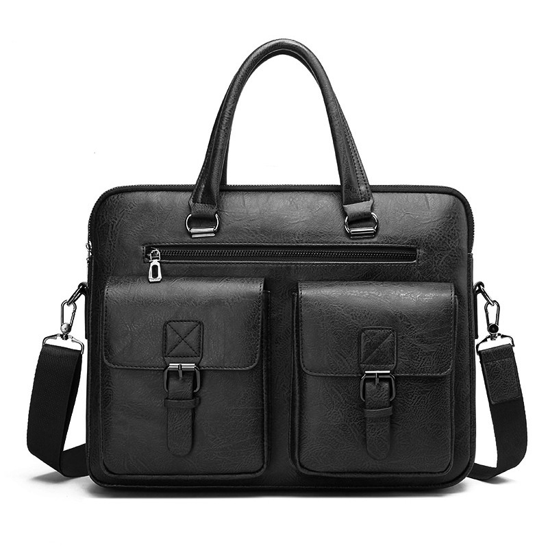 Luxury Brand Man Business Brie - Leather Work Handbags 评论和价格