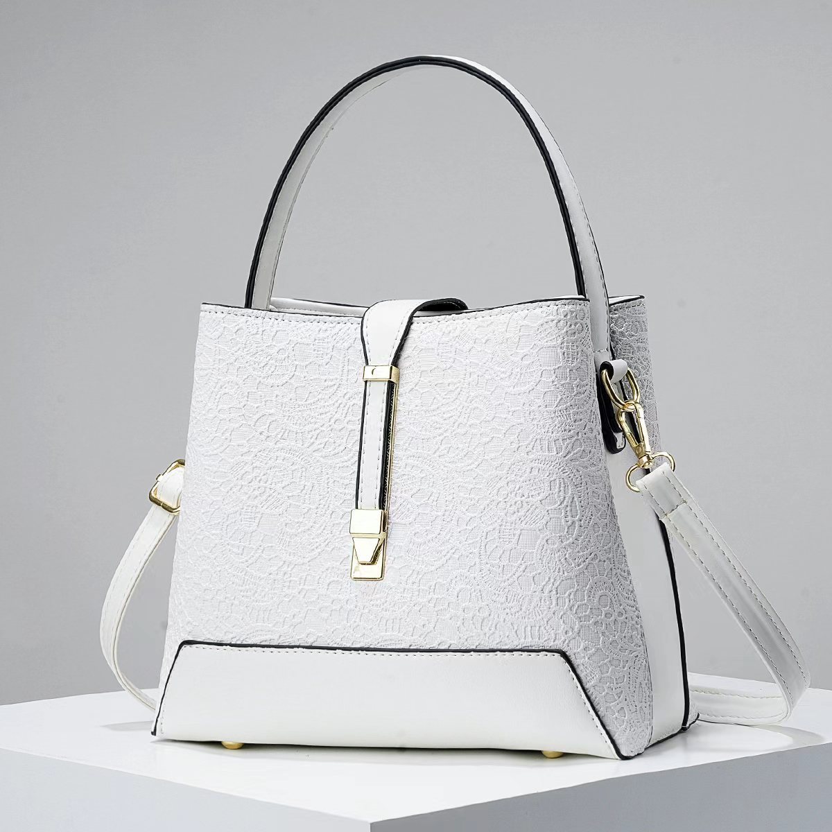 New Luxury Tote Bag Leather Cl - Leather Work Handbags 评论和价格