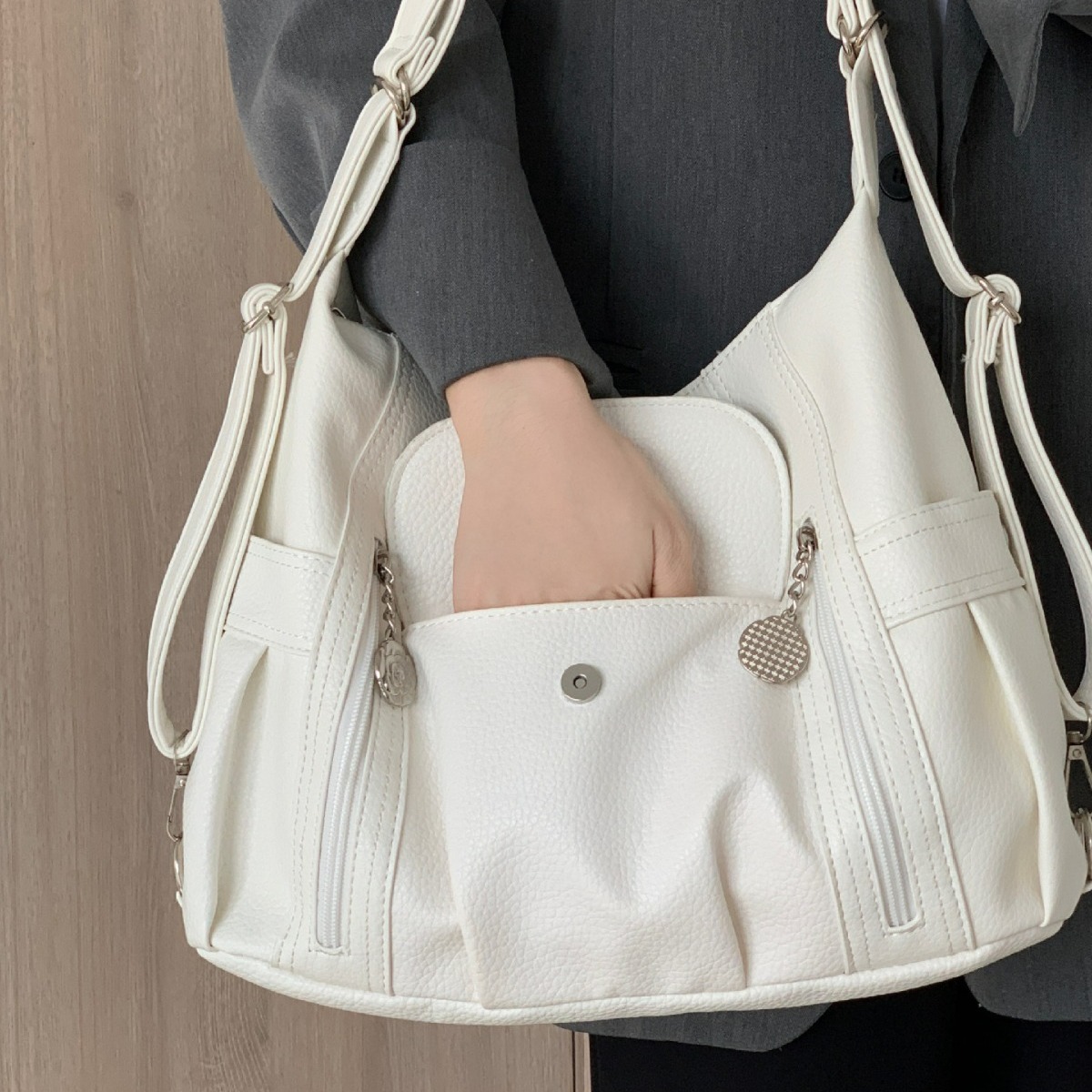 Women's Nice Bag Fashion Korea - Leather Work Handbags 评论和价格
