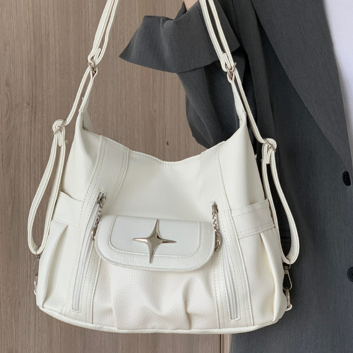 Women's Nice Bag Fashion Korea - Leather Work Handbags 评论和价格