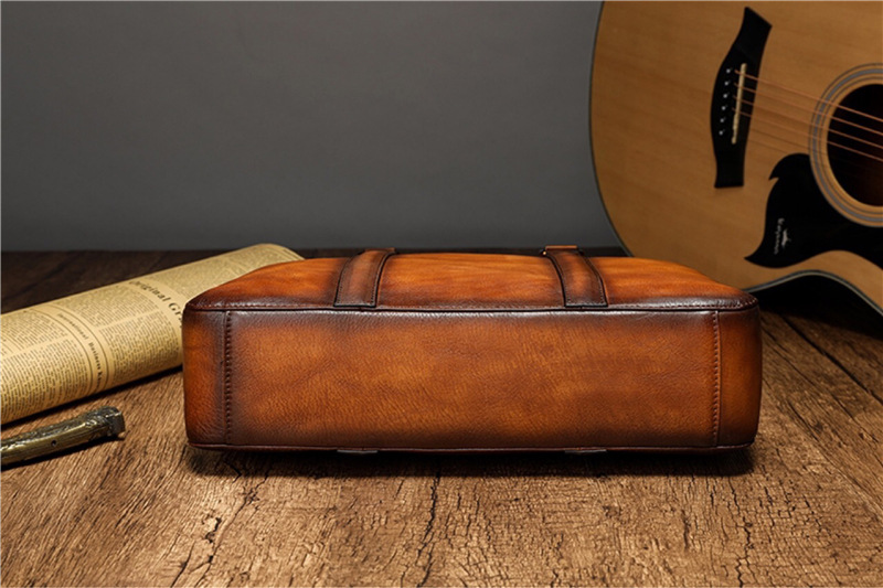 YETTIES Business Top Grain Lea - Leather Work Handbags 评论和价格