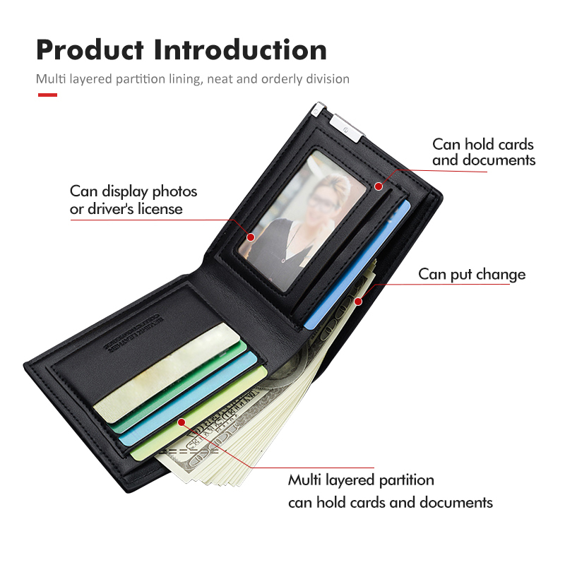 Car Men Short Wallet Multifunc - Leather Work For Car 评论和价格