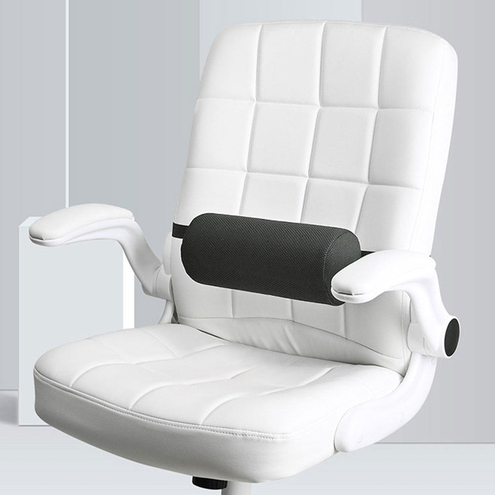 Black Cylindrical Lumbar Pillo - Leather Work For Car 评论和价格