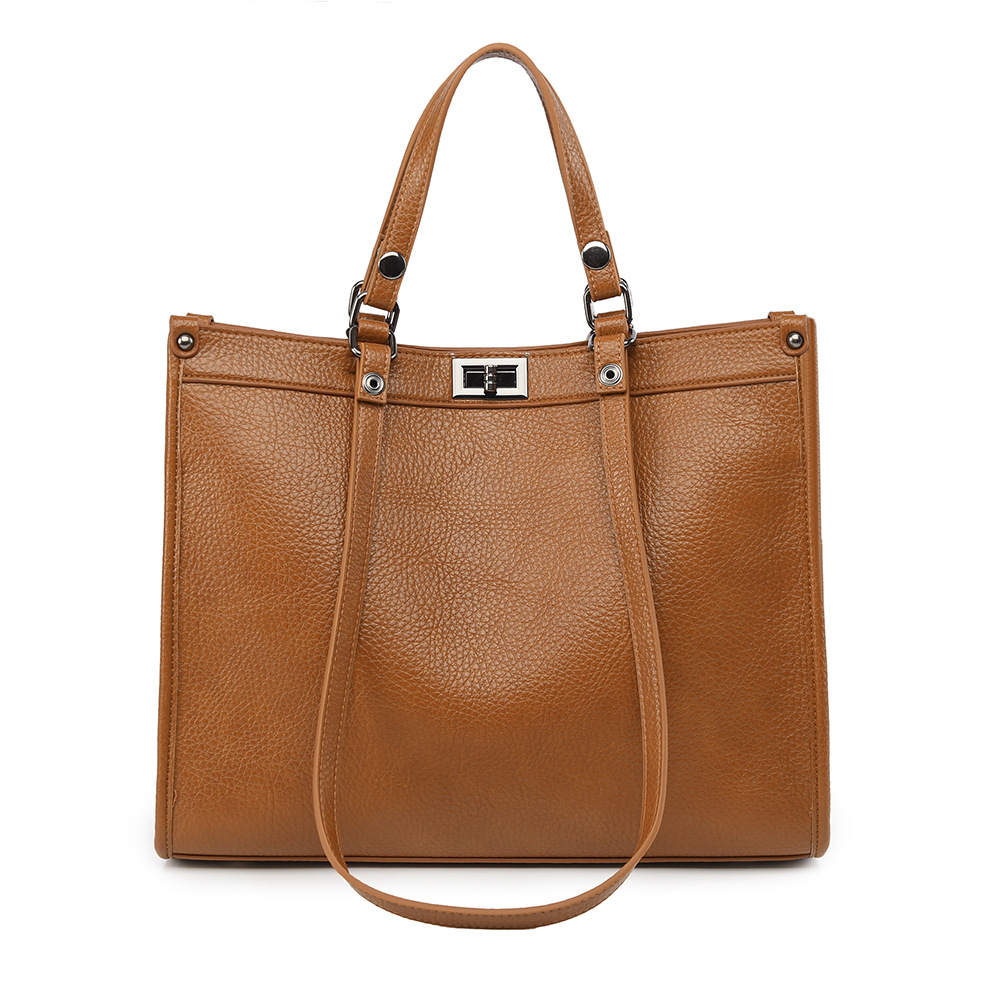 Women Large Capacity Tote Bag  - Leather Work Handbags 评论和价格