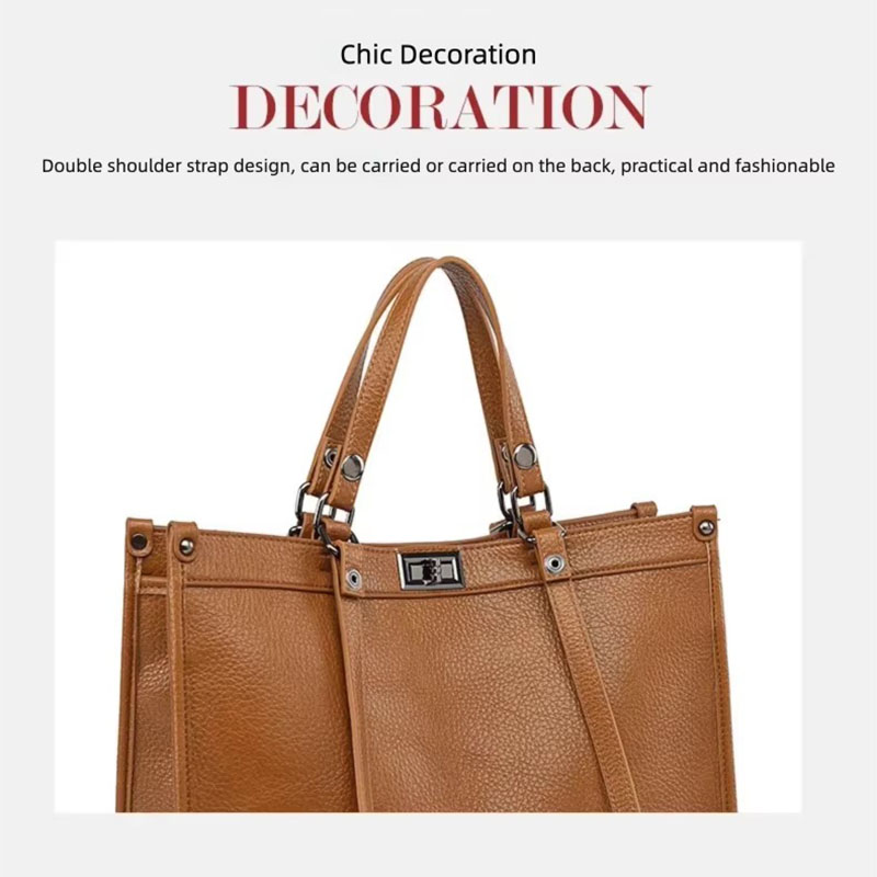 Women Large Capacity Tote Bag  - Leather Work Handbags 评论和价格