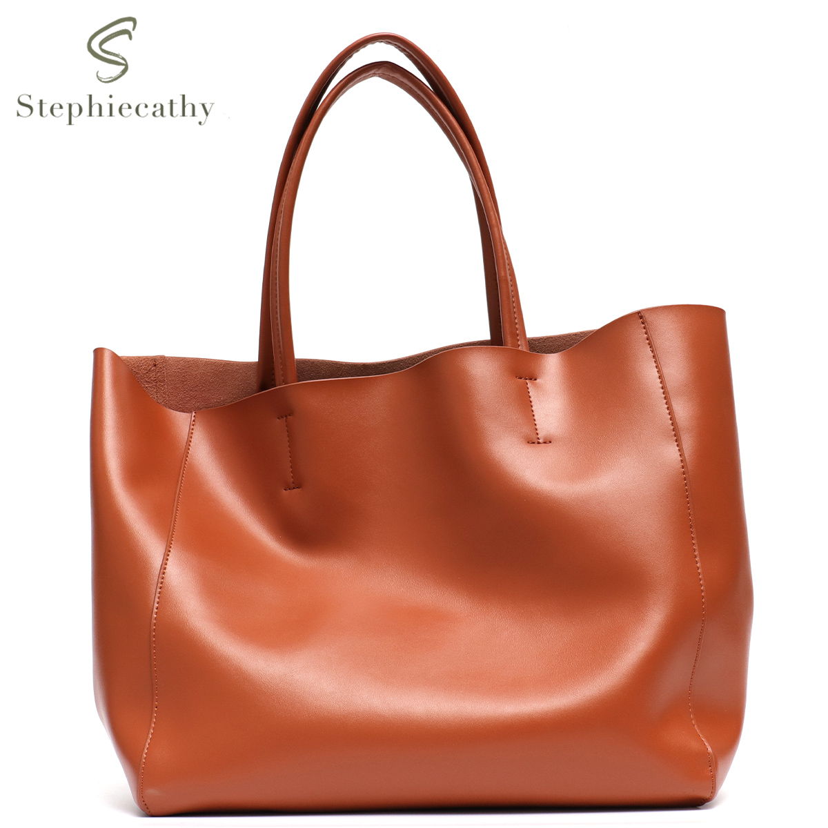 Minimalist Big Tote Bag Women  - Leather Work Handbags 评论和价格