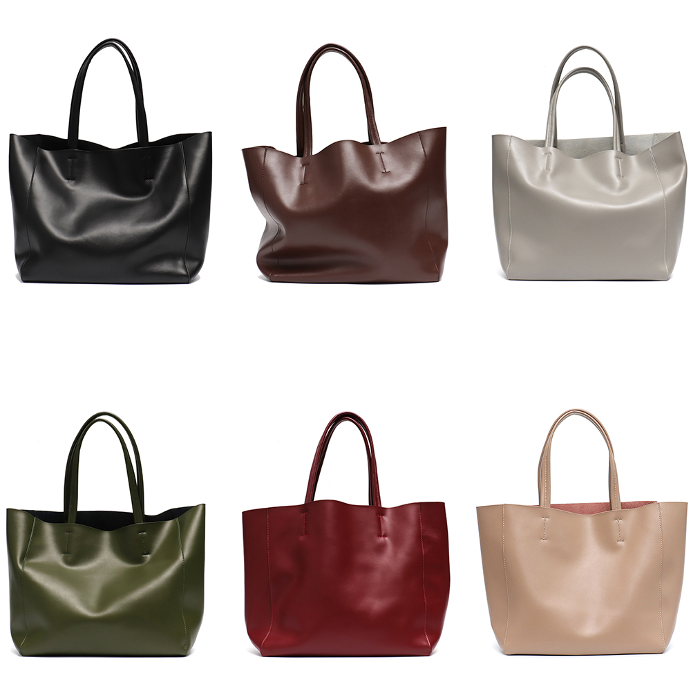 Minimalist Big Tote Bag Women  - Leather Work Handbags 评论和价格