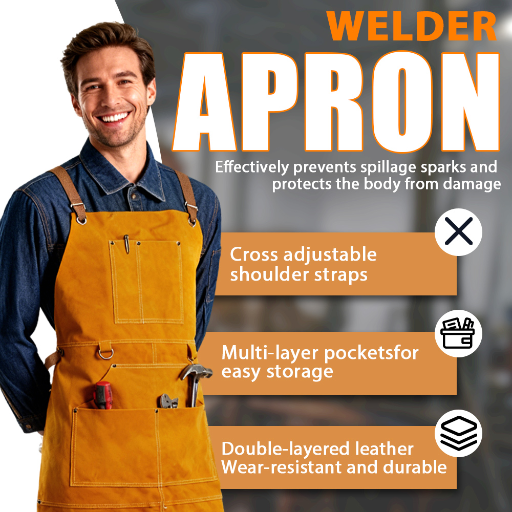 Oxhide Leather Welding Apron C - Leather Work For Car 评论和价格