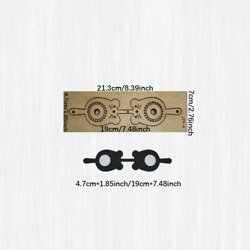 DIY Leather Cutting Template L - Leatherwork Templates 评论和价格