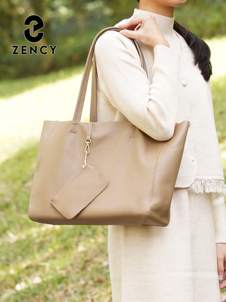 Zency Genuine Leather Large To - Leather Work Handbags 评论和价格