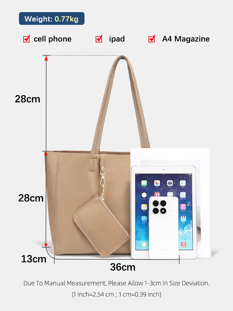 Zency Genuine Leather Large To - Leather Work Handbags 评论和价格