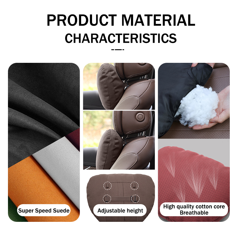 Car Headrest Waist Pillow Neck - Leather Work For Car 评论和价格