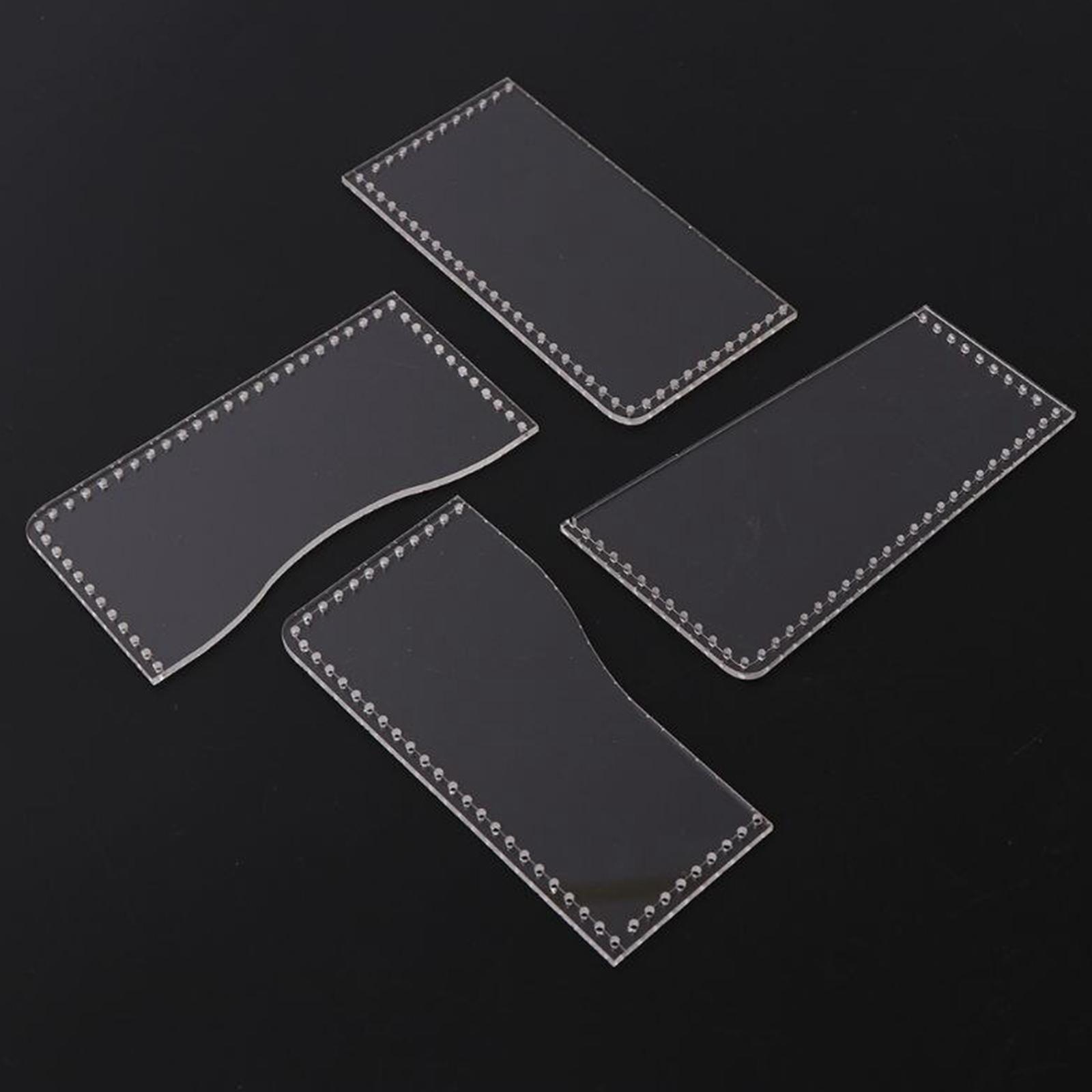 Acrylic Leather Wallet Card Ba - Leatherwork Templates 评论和价格