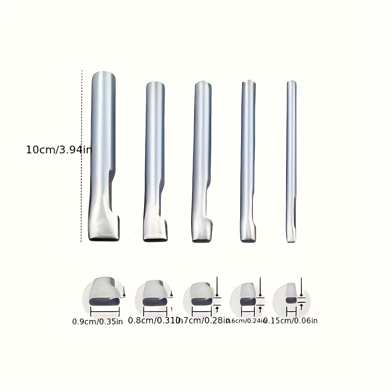 5pcs Leather Oblong Belt Hole  - Leatherwork Hammer 评论和价格