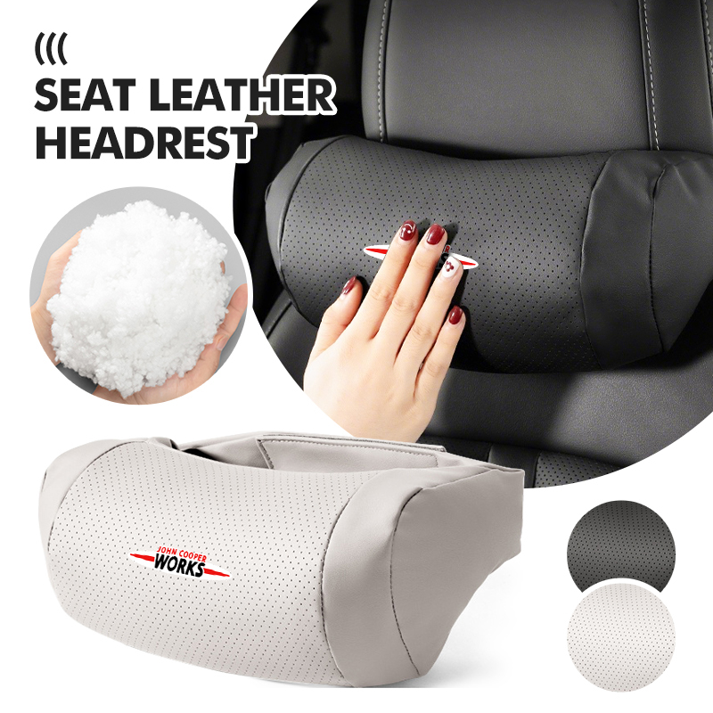 Leather Car Seat Headrest Neck - Leather Work For Car 评论和价格