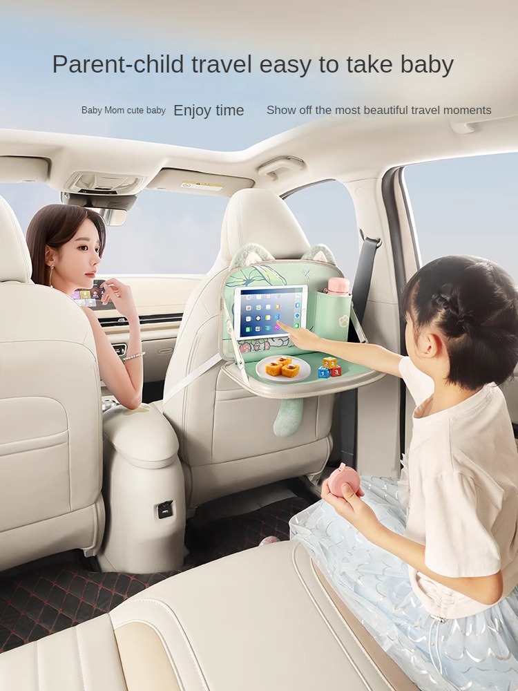 Car Back Seat Fokdable Table B - Leather Work For Car 评论和价格