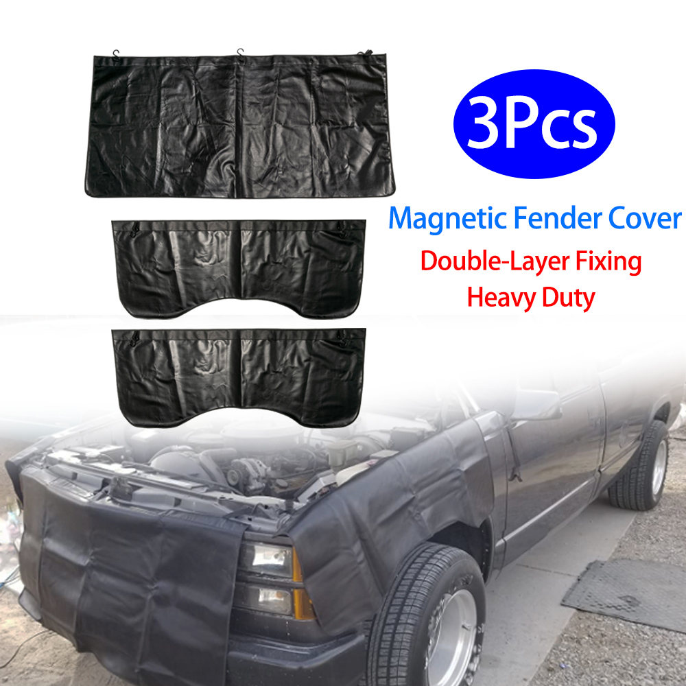 3 PCS/set Magnetic Fender Cove - Leather Work For Car 评论和价格