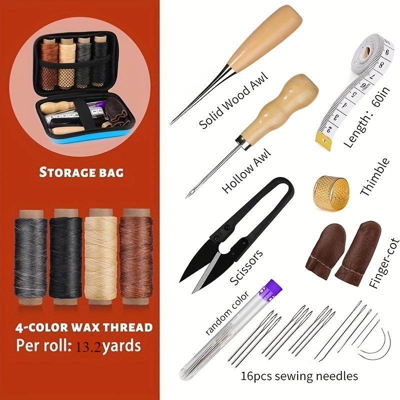 Leather Sewing Kit, Leather Re - Leatherwork Hammer 评论和价格
