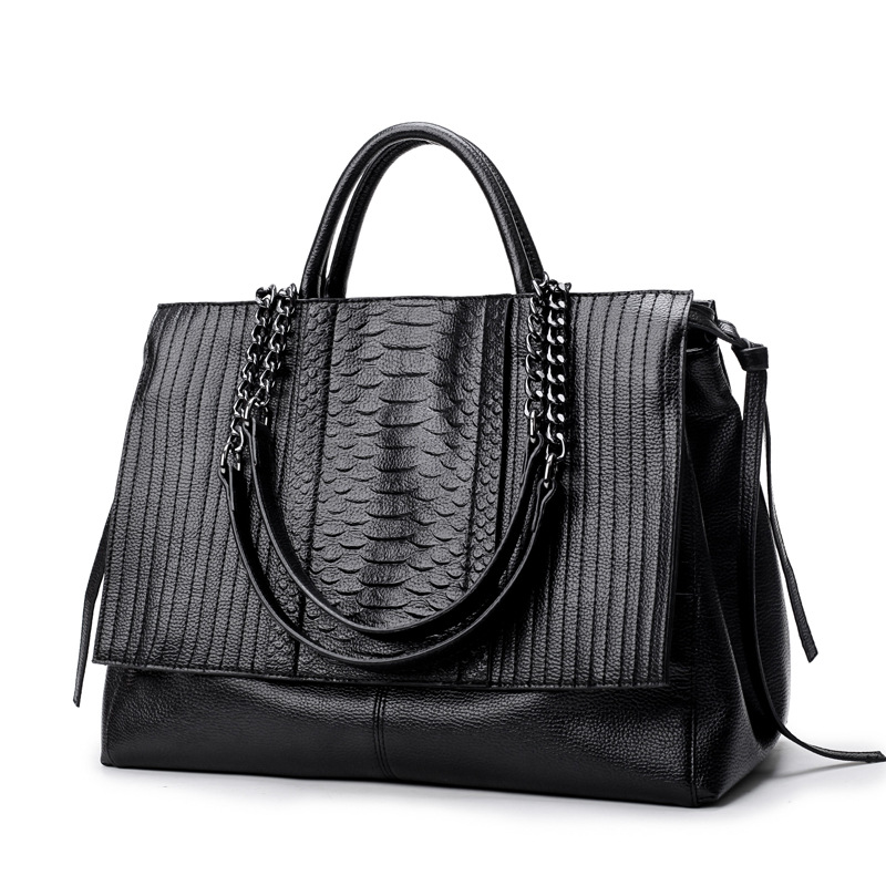 Elegant Tote Bag With Zipper,  - Leather Work Handbags 评论和价格