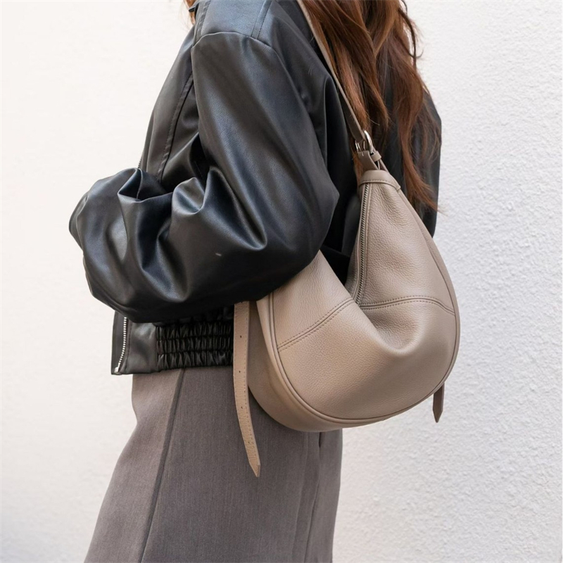 BURMINSA Genuine Leather Cresc - Leather Work Handbags 评论和价格