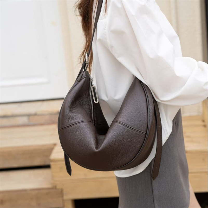 BURMINSA Genuine Leather Cresc - Leather Work Handbags 评论和价格