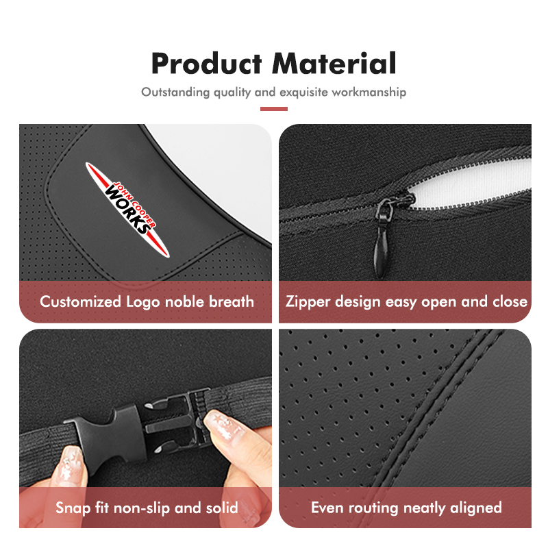 For MINI Car Headrest Lumbar S - Leather Work For Car 评论和价格