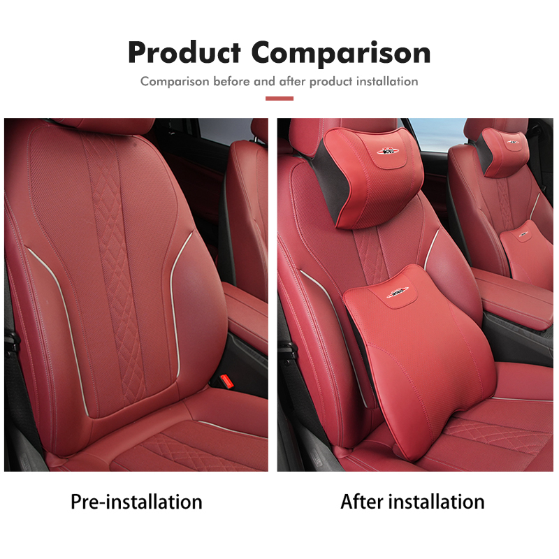 For MINI Car Headrest Lumbar S - Leather Work For Car 评论和价格