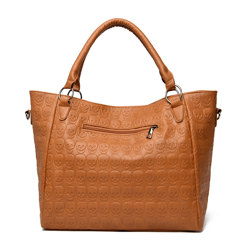Punk Skull Crossbody Bag PU Le - Leather Work Handbags 评论和价格