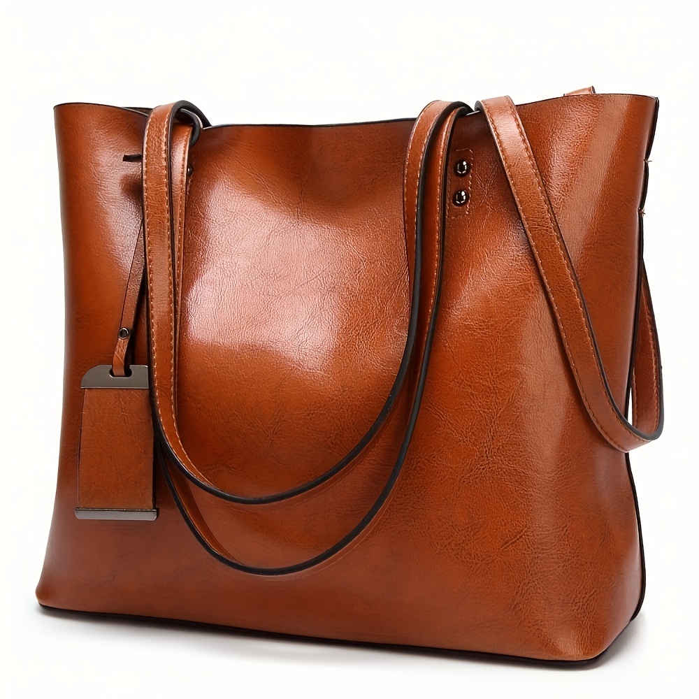 Fashionable Classic Retro Leat - Leather Work Handbags 评论和价格