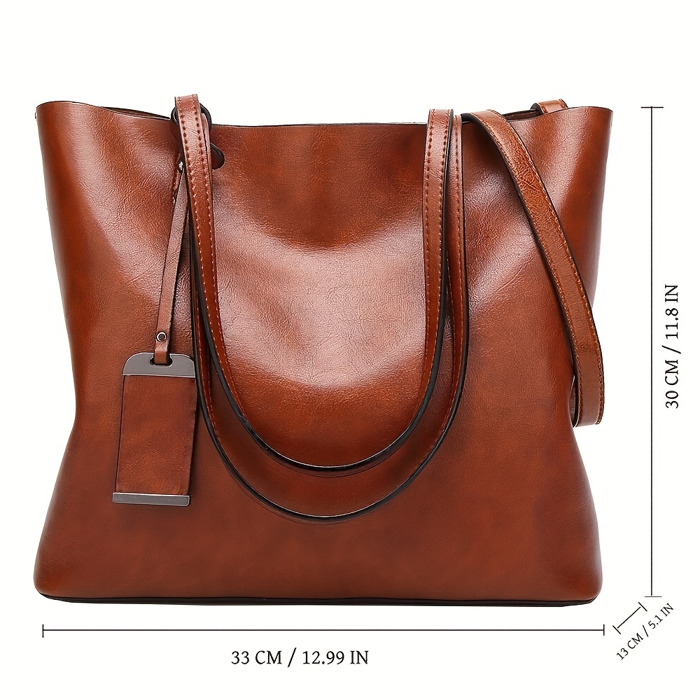 Fashionable Classic Retro Leat - Leather Work Handbags 评论和价格