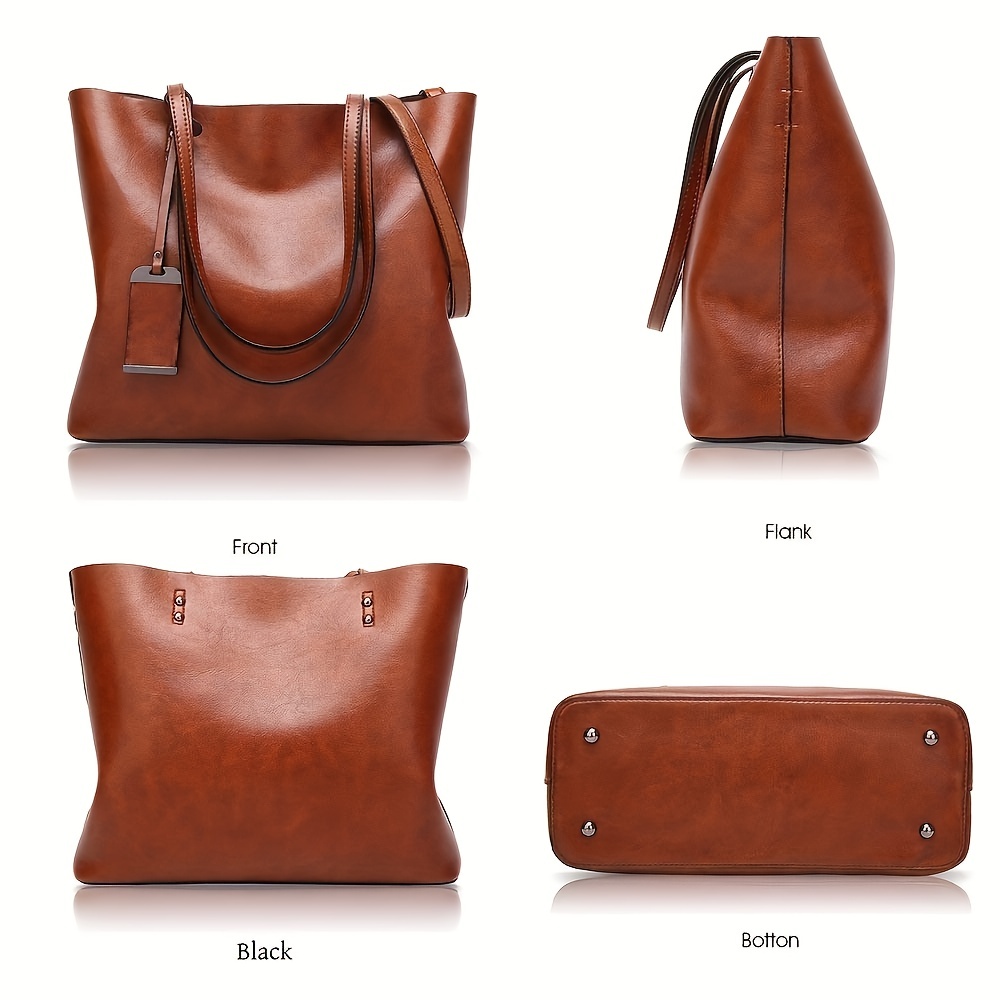 Fashionable Classic Retro Leat - Leather Work Handbags 评论和价格