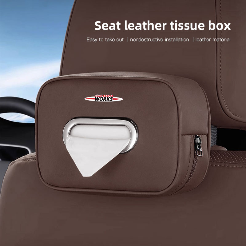 Car Tissue Storage Box Organiz - Leather Work For Car 评论和价格